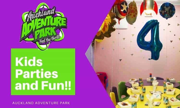 Auckland Adventure Park kids parties and entertainment